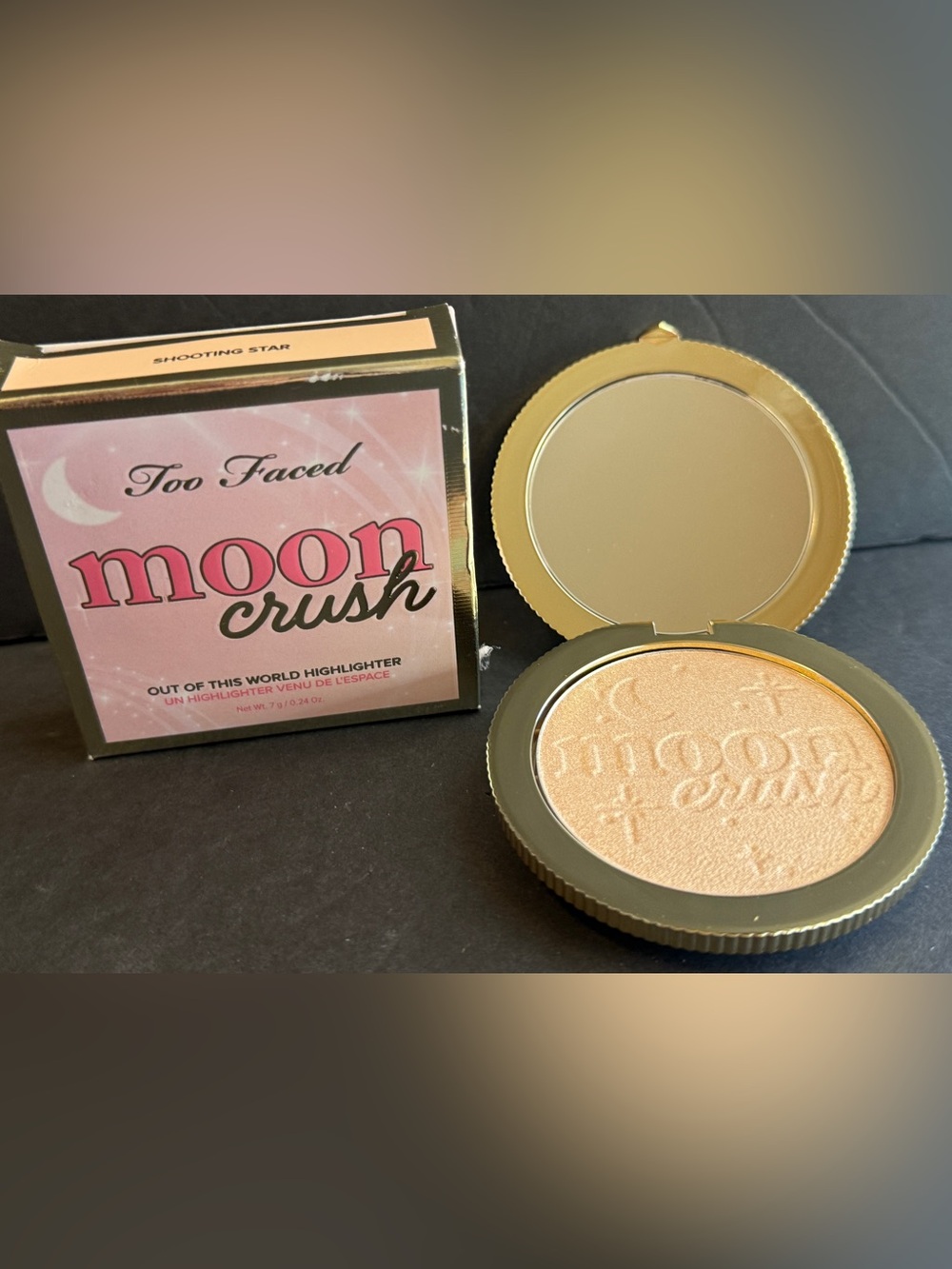 Too Faced Moon Crush Highlighter Shooting Star Brand New In Box NIB 7g Full Size